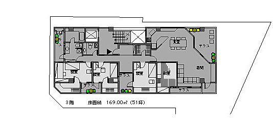 賃貸併用住宅設計図面05−2