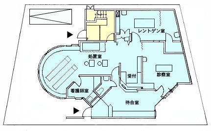 医院併用住宅平面プラン（間取り図）02−1