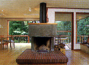 住宅設計事例　17.　暖炉