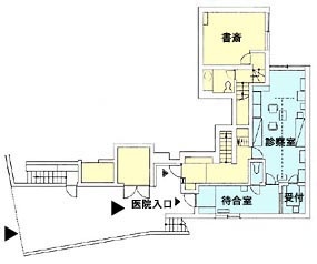 医院併用住宅平面プラン（間取り図）04−1