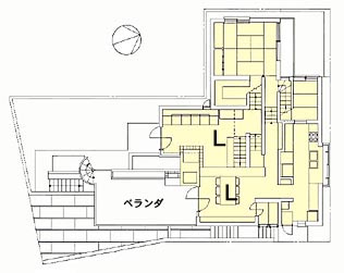 医院併用住宅平面プラン（間取り図）04−2