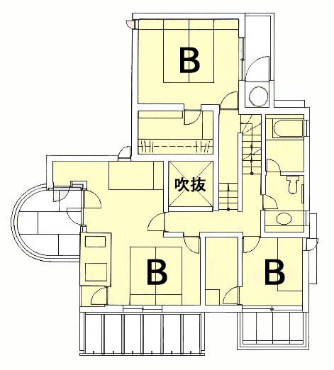 医院併用住宅平面プラン（間取り図）04−3
