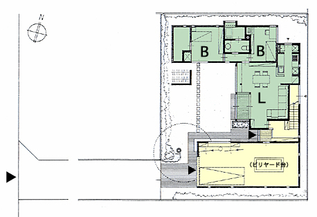 二世帯住宅設計　間取り図　（平面プラン）　07−1　千葉